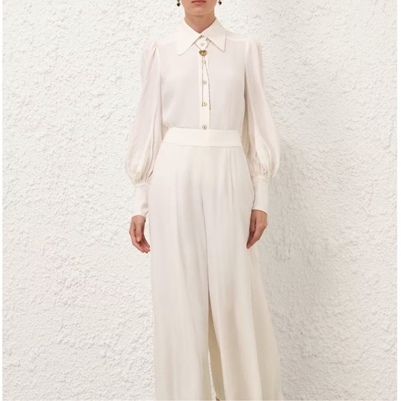 NWOT Zimmermann Collared Blouse - Picture 3 of 12